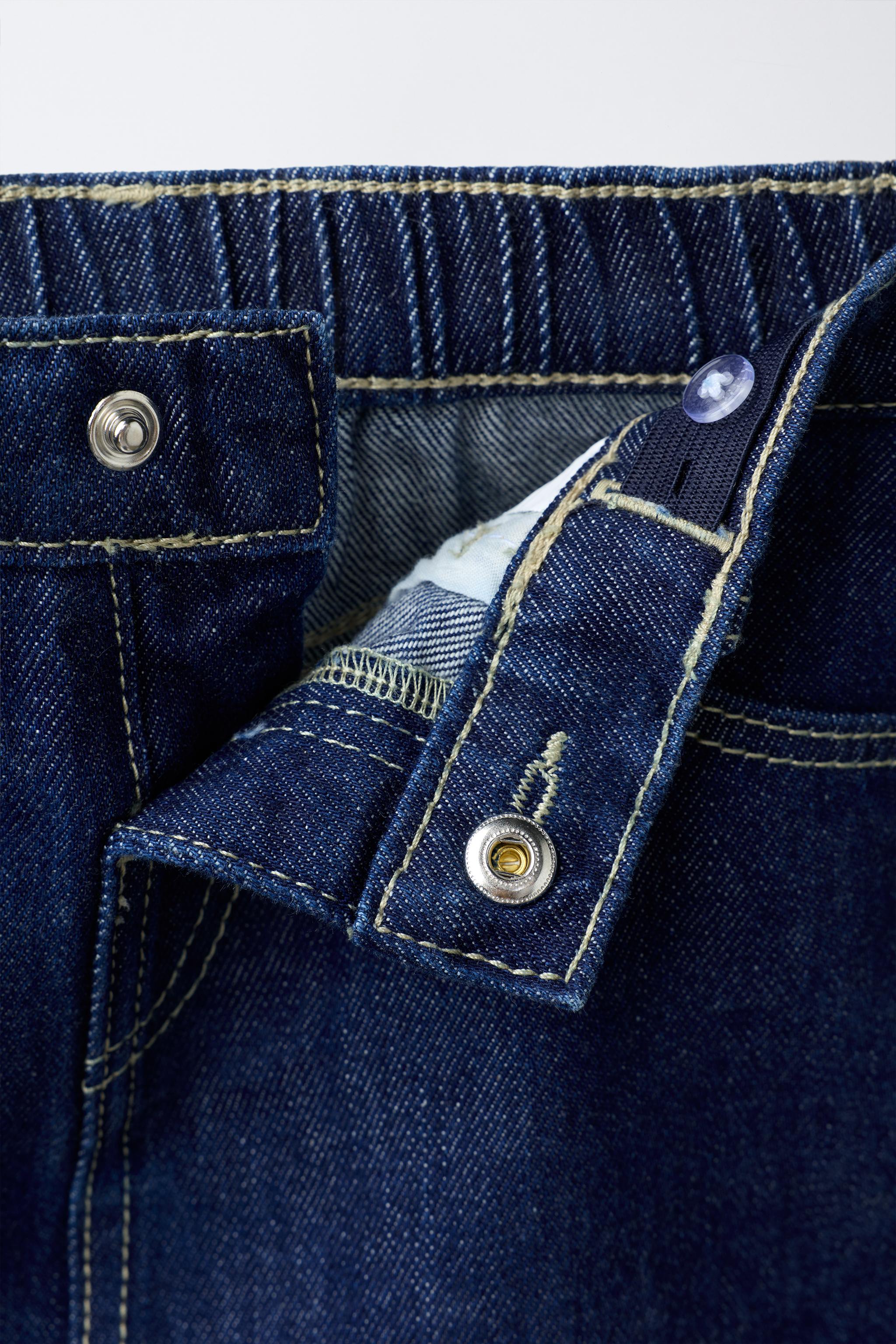 JUPE EN JEAN BRODÉE FRUIT OF THE LOOM™